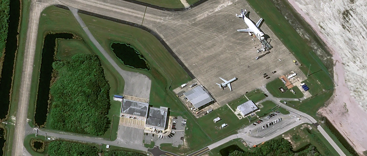 Vista area del Airbus BelugaST. Foto Aribus