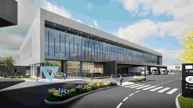 Recreaci�n inform�tica de c�mo quedar� la nueva terminal log�stica en el Aeropuerto de Carrasco �Latin America Cargo City�.