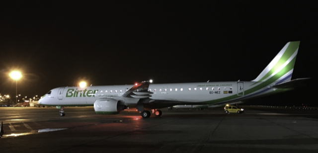 El primer Embraer E195-E2 de Binter ya está en Canarias - Noticias ...