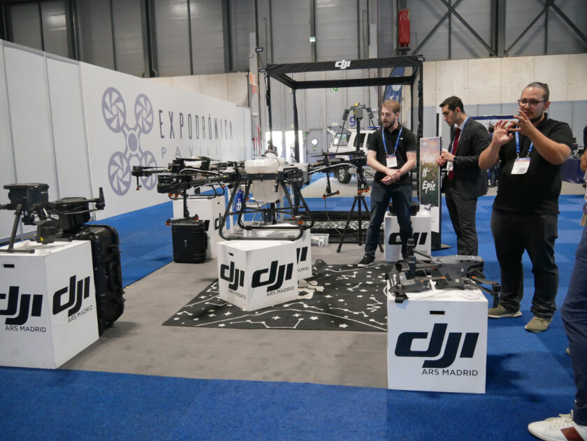 Stand DJI en Expodrnica, dentro del World ATM Congress 2022 