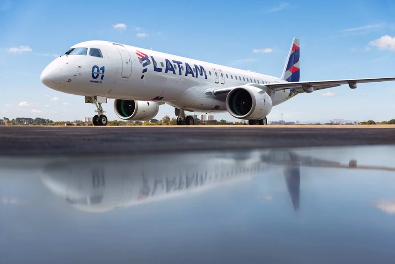 Embraer E195-E2 de Latam. Foto: Embraer