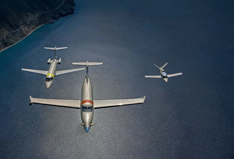 Pilatus PC-12, Pilatus PC-24 y Cirrus Jet. Foto: Jetfly