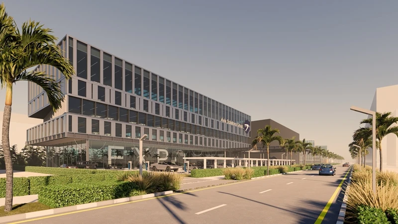 Nueva sede regional en Dubai South de Avia Solutions Group prevista para 2027. Foto: Avia Solutions Group