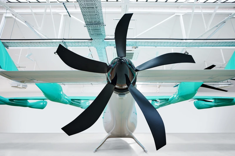 Parte posterior de eVTOL de Eve Air Moility. Foto: Eve Air Mobility