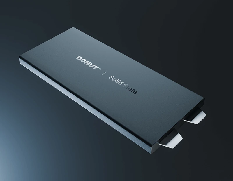 M�dulo de bater�a de estado s�lido de Donut Lab. Foto: Donut Lab 