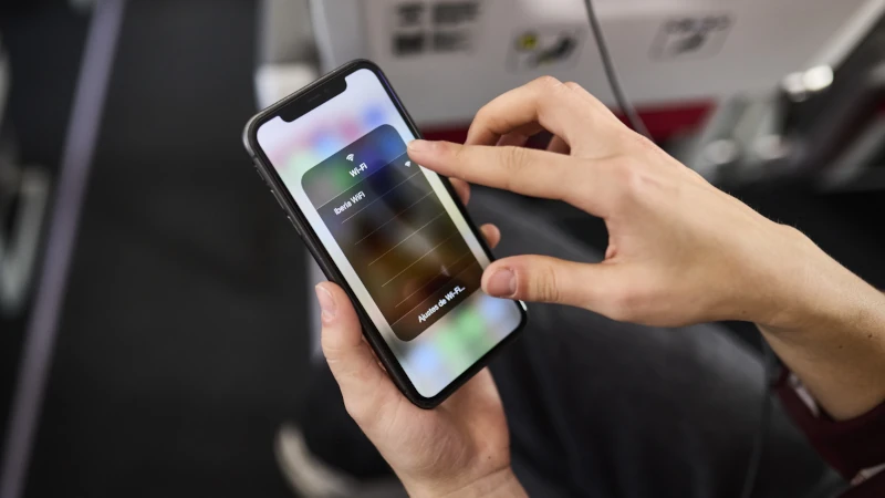 Butaca turista de un avin de Iberia con Wifi. Foto: Iberia
