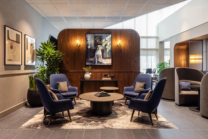 ​Nueva Centurion Lounge en Europa continental en el Aeropuerto de �msterdam Schiphol.