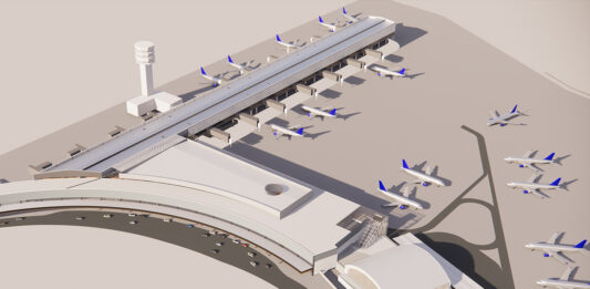 Recreacin de del proyecto de ampliacin y modernizacin del Aeropuerto de Congonhas. Foto: Aena