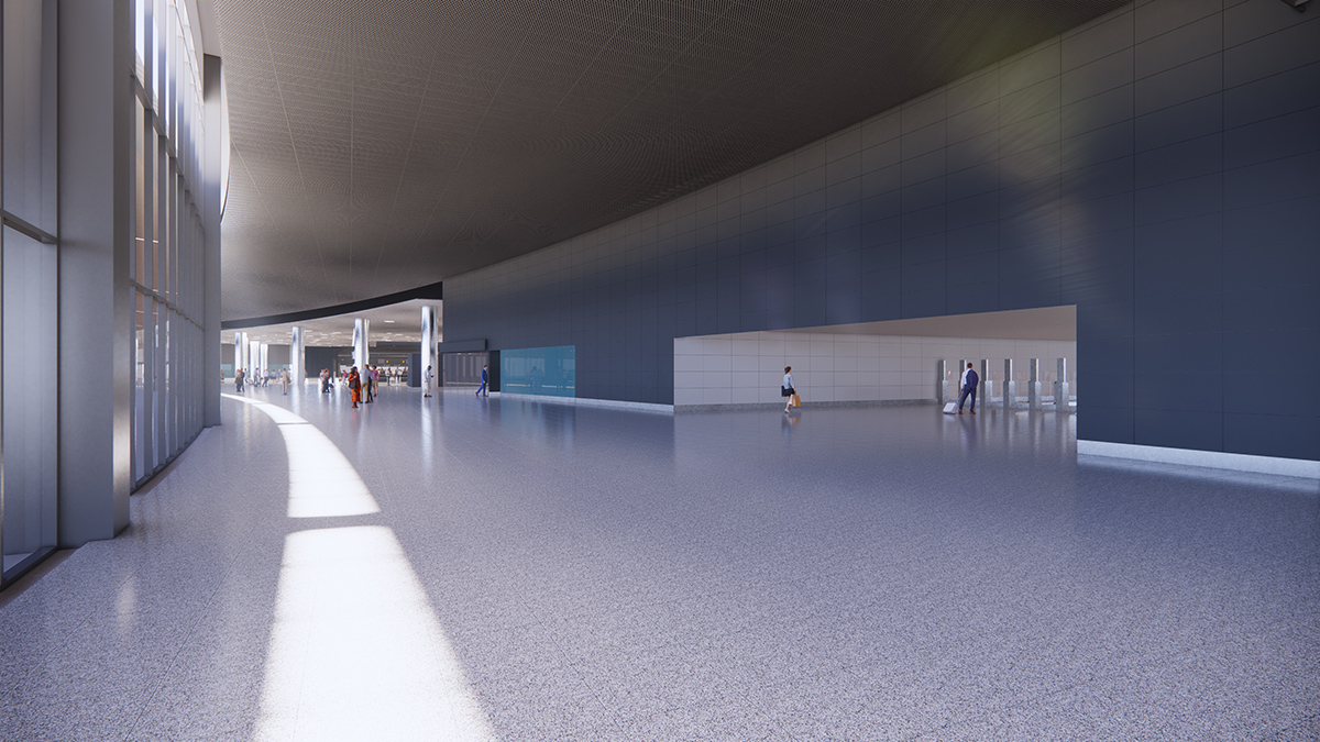 Recreacin de del proyecto de ampliacin y modernizacin del Aeropuerto de Congonhas. Foto: Aena