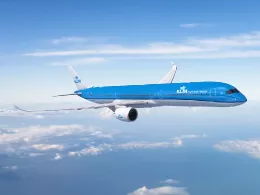 Aeronave de KLM en vuelo. Foto: KLM