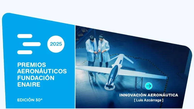 Imagen de promocin de los premios Premios Aeronuticos 2025. Foto: Fundacin Enaire