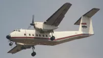 De Havilland of Canada DHC-5D Buffalo se aproxima a la base area de Almaza. Foto: Mo7amedsalim
