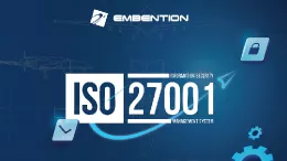 Ilustracin de Embention y el certificado ISO 27001. Foto: Embention