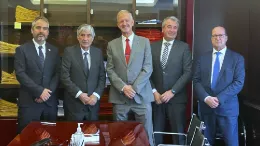 De izquierda a derecha, Luis Miano Gmez, Luis Miano San Valero, Toms Marqus, Adolfo Marqus y Armando Marqus.