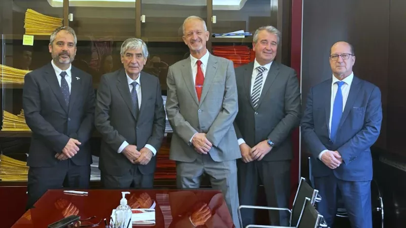 De izquierda a derecha, Luis Miano Gmez, Luis Miano San Valero, Toms Marqus, Adolfo Marqus y Armando Marqus.