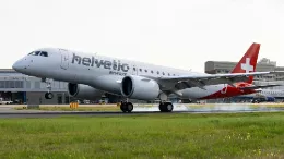 El aterrizaje de un E195-E2 en London City. Foto: Embraer 