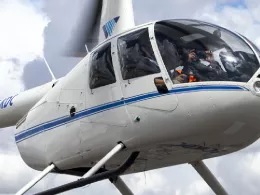 Helicptero Robinson R44 de World Aviation Group. Foto: World Aviation Group