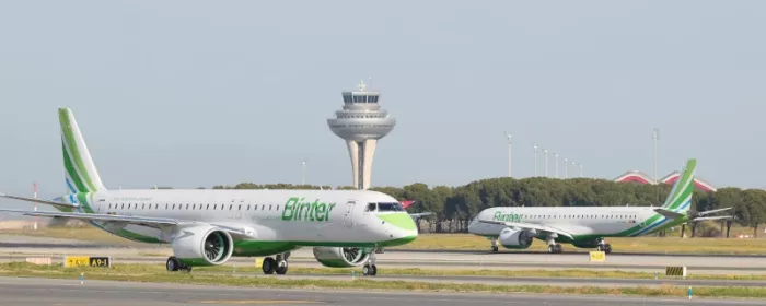 Aviones de binter en pista. Foto: Binter