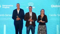 Fernando Sansone, Aeropuertos Uruguay; Carlos Etcheverrigaray, Mercado Libre Uruguay; Cecilia Targetta, Globant