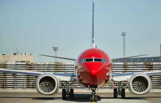 Avin 737 MAX de Norwegian. Foto: Norwegian