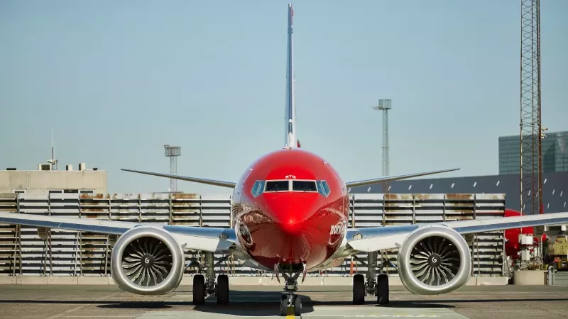 Avin 737 MAX de Norwegian. Foto: Norwegian