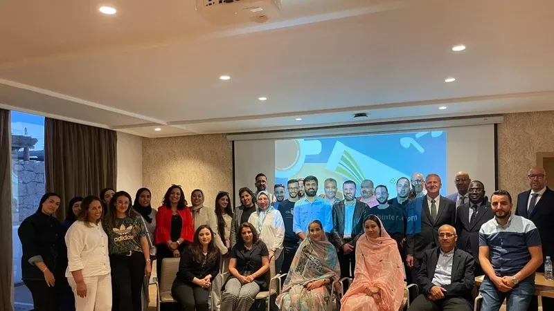 Foto de grupo del Workshop de Binter en Agadir. Foto: Binter
