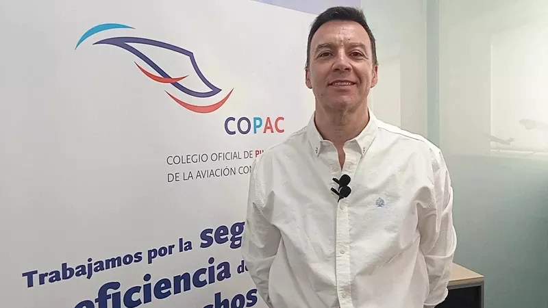 Pablo Poza, comandante de lneas areas y portavoz del Colegio Oficial de Pilotos de la Aviacin Comercial. Foto: COPAC 