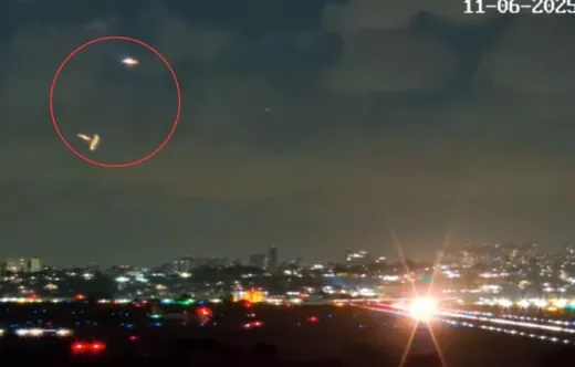 Imgenes de los drones que sobrevolaron el Aeropuerto de Guarulhos, So Paulo.