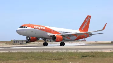 Aeronave de EasyJet en pista. Foto: EasyJet