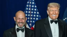 Leonardo Scatturice, con Donald Trump.