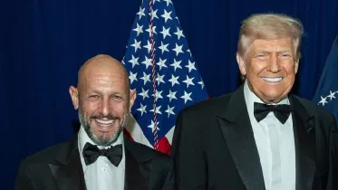 Leonardo Scatturice, con Donald Trump.