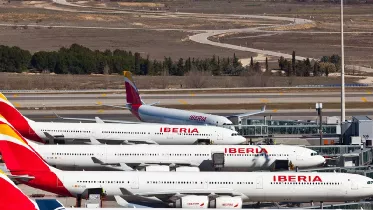 Aviones de Ibera en un aeropuerto. Foto: Iberia