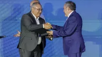 El director de Sistemas de Enaire, Jos Luis Rodrguez Castro, al recoger el premio a Enaire por su innovacin en la transformacin digital de la gestin area.