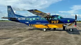 Aeronave Cessna 208 de la Polica Federal brasilea.