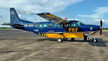 Aeronave Cessna 208 de la Polica Federal brasilea.