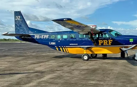 Aeronave Cessna 208 de la Polica Federal brasilea.