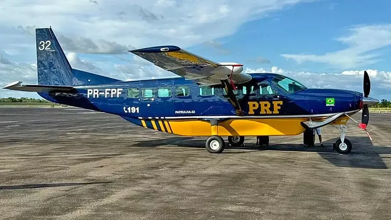 Aeronave Cessna 208 de la Polica Federal brasilea.