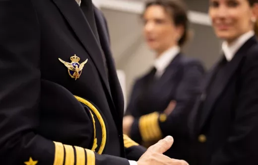 Fotografa de archivo de pilotos de Iberia. Foto: Iberia
