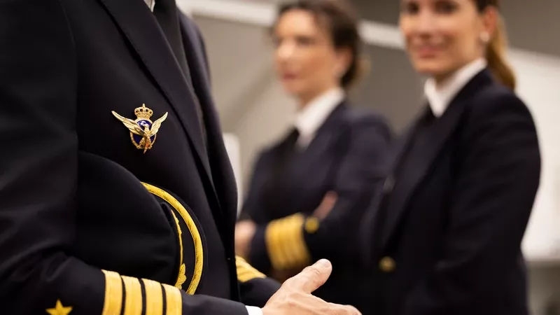 Fotografa de archivo de pilotos de Iberia. Foto: Iberia