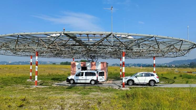 El nuevo DVOR del aeropuerto de Bilbao. (foto: ENAIRE)