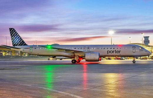 Un avin Embraer de Porter Airlines.