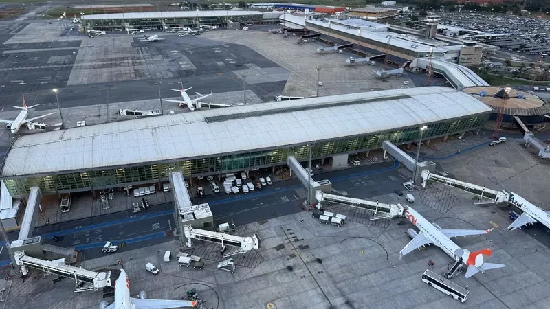 Aeronaves en el Aeroporto de Brasilia.