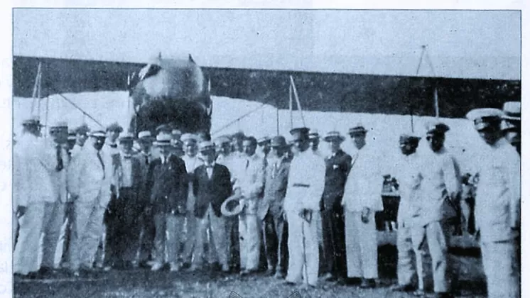 Celebracin del primer vuelo de CCTNA, el 22 de febrero de 1920.