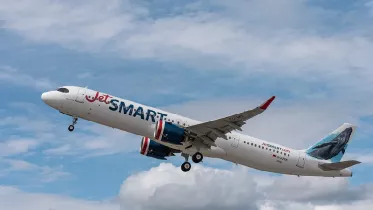 A321neo de JetSmart despegando. Foto: JetSmart