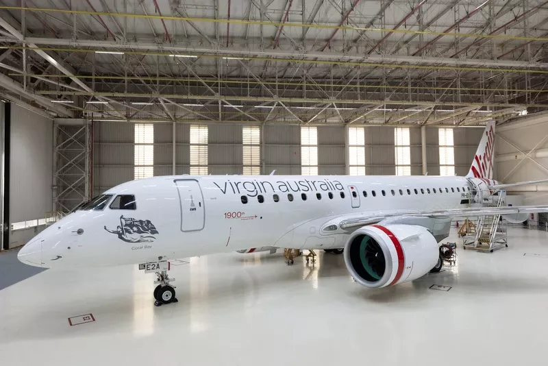 Embraer E190-E2 de Virgin Australia.
