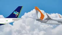 Aviones de Gol y Azul. 