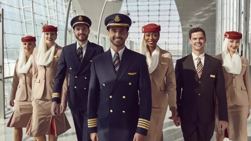 Pilotos de Emirates. Foto: Emirates