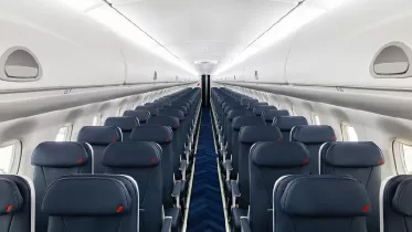 Nueva cabina del Embraer 190 de Air France. Foto: Air France