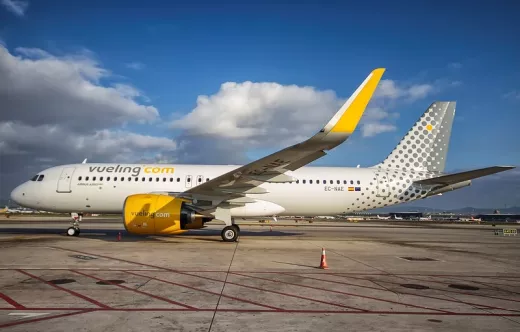 Aeronave de Vueling en pista. Foto: Vueling
