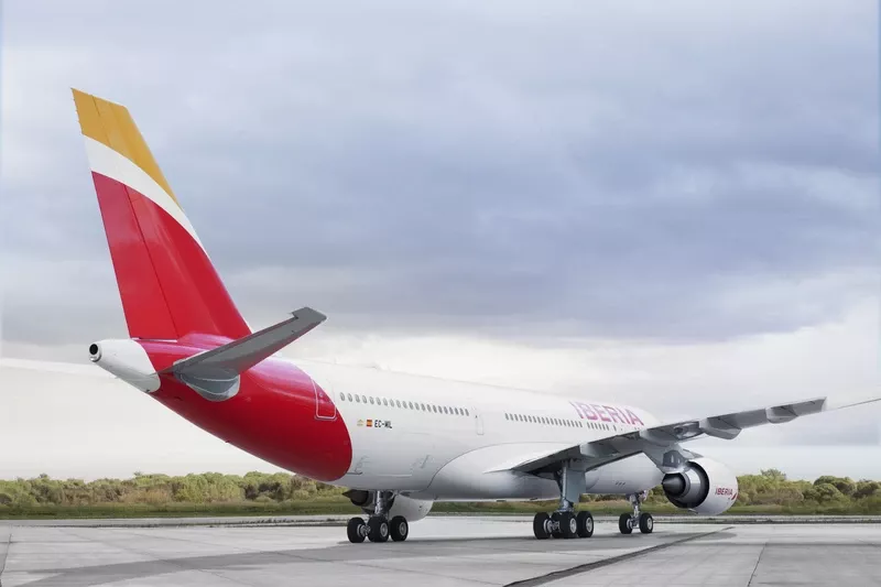 Avin de Iberia en pista. Foto: Iberia